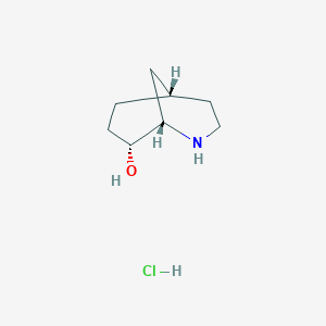 (1S,5S,8R)-2-Azabicyclo[3.3.1]nonan-8-ol;hydrochloride