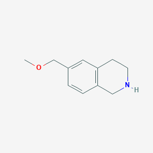 molecular formula C11H15NO B2417464 6-(Methoxymethyl)-1,2,3,4-tetrahydroisoquinoline CAS No. 1496377-39-9