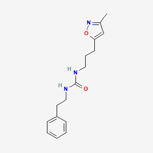 molecular formula C16H21N3O2 B2417499 1-(3-(3-Methylisoxazol-5-yl)propyl)-3-phenethylurea CAS No. 2034384-78-4