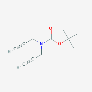 molecular formula C11H15NO2 B2417500 二（丙-2-炔-1-基）氨基甲酸叔丁酯 CAS No. 262418-92-8