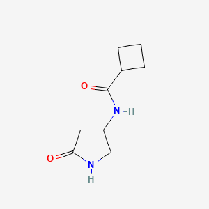 molecular formula C9H14N2O2 B2417522 N-(5-氧代吡咯烷-3-基)环丁烷甲酰胺 CAS No. 1351642-57-3