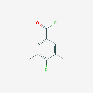 molecular formula C9H8Cl2O B2417532 4-Chloro-3,5-dimethylbenzoyl chloride CAS No. 1379360-36-7