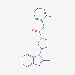 1-(3-(2-methyl-1H-benzo[d]imidazol-1-yl)pyrrolidin-1-yl)-2-(o-tolyl)ethanone