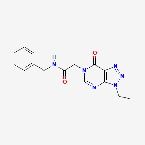 molecular formula C15H16N6O2 B2417544 N-benzyl-2-(3-ethyl-7-oxo-3H-[1,2,3]triazolo[4,5-d]pyrimidin-6(7H)-yl)acetamide CAS No. 1070807-17-8