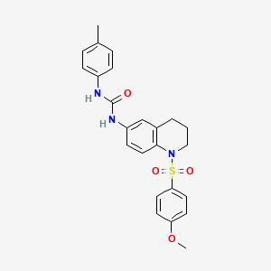 1-(1-((4-Methoxyphenyl)sulfonyl)-1,2,3,4-tetrahydroquinolin-6-yl)-3-(p-tolyl)urea