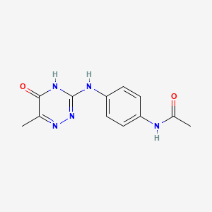 N-{4-[(6-methyl-5-oxo-4H-1,2,4-triazin-3-yl)amino]phenyl}acetamide