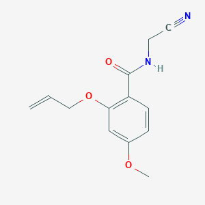 molecular formula C13H14N2O3 B2417554 N-(cyanomethyl)-4-methoxy-2-(prop-2-en-1-yloxy)benzamide CAS No. 1797793-35-1