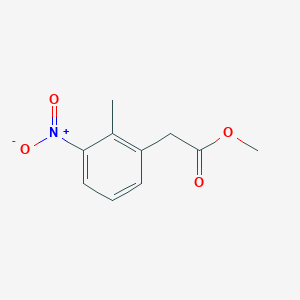 molecular formula C10H11NO4 B2417583 Methyl 2-(2-methyl-3-nitrophenyl)acetate CAS No. 340960-41-0