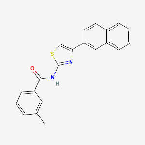 molecular formula C21H16N2OS B2417588 3-methyl-N-(4-(naphthalen-2-yl)thiazol-2-yl)benzamide CAS No. 313253-96-2