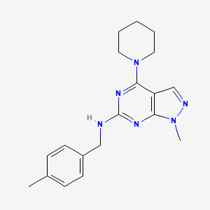 1-methyl-N-(4-methylbenzyl)-4-(piperidin-1-yl)-1H-pyrazolo[3,4-d]pyrimidin-6-amine