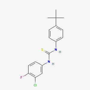 molecular formula C17H18ClFN2S B2417595 1-(4-Tert-butylphenyl)-3-(3-chloro-4-fluorophenyl)thiourea CAS No. 298215-82-4