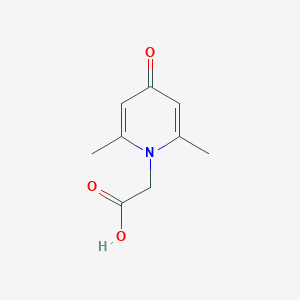molecular formula C9H11NO3 B241761 (2,6-dimethyl-4-oxo-1(4H)-pyridinyl)acetic acid 
