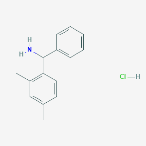 molecular formula C15H18ClN B2417610 (2,4-二甲苯基)(苯基)甲胺盐酸盐 CAS No. 1422169-56-9