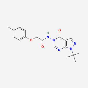 N-(1-(tert-butyl)-4-oxo-1H-pyrazolo[3,4-d]pyrimidin-5(4H)-yl)-2-(p-tolyloxy)acetamide