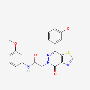 N-(3-methoxyphenyl)-2-(7-(3-methoxyphenyl)-2-methyl-4-oxothiazolo[4,5-d]pyridazin-5(4H)-yl)acetamide