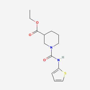 molecular formula C13H18N2O3S B2417628 Ethyl 1-(thiophen-2-ylcarbamoyl)piperidine-3-carboxylate CAS No. 1286720-54-4