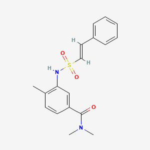 N,N,4-trimethyl-3-[[(E)-2-phenylethenyl]sulfonylamino]benzamide