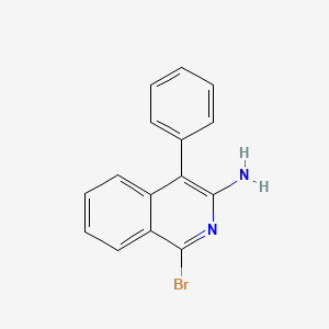 molecular formula C15H11BrN2 B2417646 1-Bromo-4-phenylisoquinolin-3-amine CAS No. 338420-83-0