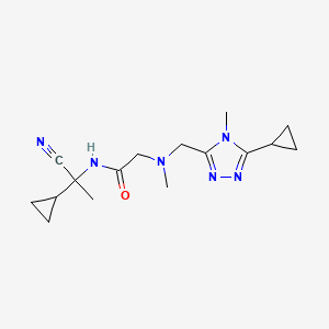 N-(1-cyano-1-cyclopropylethyl)-2-{[(5-cyclopropyl-4-methyl-4H-1,2,4-triazol-3-yl)methyl](methyl)amino}acetamide