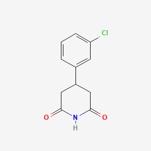 molecular formula C11H10ClNO2 B2417651 4-(3-氯苯基)哌啶-2,6-二酮 CAS No. 113675-65-3
