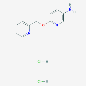 6-(Pyridin-2-ylmethoxy)pyridin-3-amine;dihydrochloride