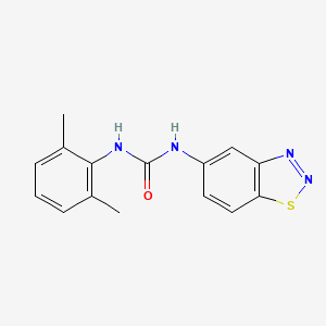 molecular formula C15H14N4OS B2417669 N-(1,2,3-benzothiadiazol-5-yl)-N'-(2,6-dimethylphenyl)urea CAS No. 866042-25-3