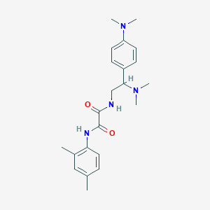 molecular formula C22H30N4O2 B2417684 N1-(2-(dimethylamino)-2-(4-(dimethylamino)phenyl)ethyl)-N2-(2,4-dimethylphenyl)oxalamide CAS No. 899729-03-4