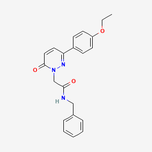molecular formula C21H21N3O3 B2417686 N-benzyl-2-[3-(4-ethoxyphenyl)-6-oxopyridazin-1-yl]acetamide CAS No. 941972-47-0
