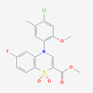 methyl 4-(4-chloro-2-methoxy-5-methylphenyl)-6-fluoro-4H-1,4-benzothiazine-2-carboxylate 1,1-dioxide