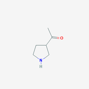 molecular formula C6H11NO B2417698 1-(Pyrrolidin-3-yl)ethanone CAS No. 876505-26-9