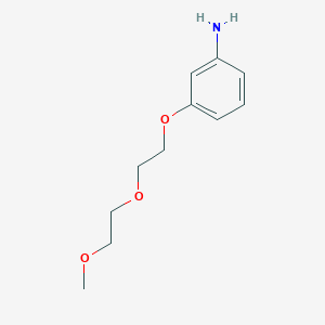 molecular formula C11H17NO3 B2417699 3-(2-(2-Methoxyethoxy)ethoxy)aniline CAS No. 126415-02-9