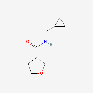 molecular formula C9H15NO2 B2417706 N-(cyclopropylmethyl)tetrahydrofuran-3-carboxamide CAS No. 1862759-50-9