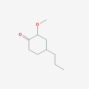 molecular formula C10H18O2 B2417708 2-Methoxy-4-propylcyclohexan-1-one CAS No. 1934720-95-2