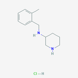 molecular formula C13H21ClN2 B2417714 N-(2-Methylbenzyl)piperidin-3-amine hydrochloride CAS No. 1289384-74-2