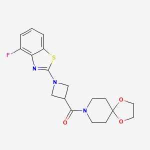 (1-(4-Fluorobenzo[d]thiazol-2-yl)azetidin-3-yl)(1,4-dioxa-8-azaspiro[4.5]decan-8-yl)methanone