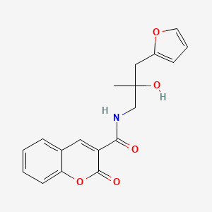 N-(3-(furan-2-yl)-2-hydroxy-2-methylpropyl)-2-oxo-2H-chromene-3-carboxamide