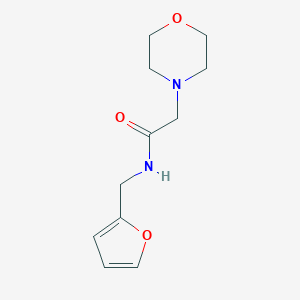 molecular formula C11H16N2O3 B241773 N-(furan-2-ylmethyl)-2-(morpholin-4-yl)acetamide 