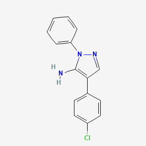 4-(4-chlorophenyl)-1-phenyl-1H-pyrazol-5-amine
