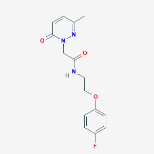 molecular formula C15H16FN3O3 B2417736 N-(2-(4-fluorophenoxy)ethyl)-2-(3-methyl-6-oxopyridazin-1(6H)-yl)acetamide CAS No. 1234847-68-7