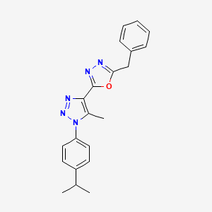 2-benzyl-5-(1-(4-isopropylphenyl)-5-methyl-1H-1,2,3-triazol-4-yl)-1,3,4-oxadiazole