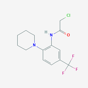 2-chloro-N-[2-piperidin-1-yl-5-(trifluoromethyl)phenyl]acetamide