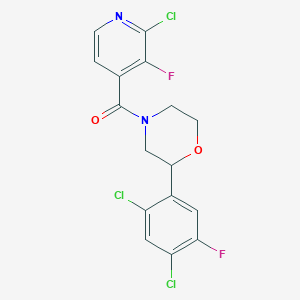 4-(2-Chloro-3-fluoropyridine-4-carbonyl)-2-(2,4-dichloro-5-fluorophenyl)morpholine