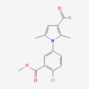 Methyl 2-chloro-5-(3-formyl-2,5-dimethylpyrrol-1-yl)benzoate