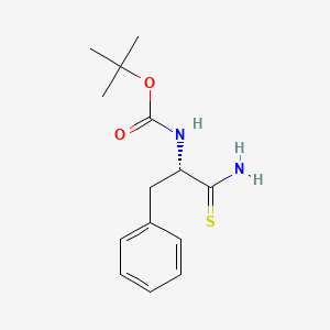 molecular formula C14H20N2O2S B2417783 叔丁基(S)-2-苯基-1-硫代氨基甲酰乙基氨基甲酸酯 CAS No. 99281-95-5