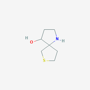 molecular formula C7H13NOS B2417807 7-噻-1-氮杂螺[4.4]壬烷-4-醇 CAS No. 1888495-64-4