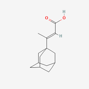 molecular formula C14H20O2 B2417810 3-(Adamantan-1-yl)but-2-enoic acid CAS No. 1164552-12-8; 7131-20-6