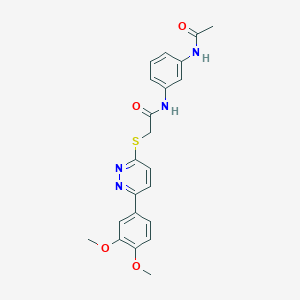 N-(3-acetamidophenyl)-2-((6-(3,4-dimethoxyphenyl)pyridazin-3-yl)thio)acetamide