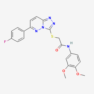 N-(3,4-dimethoxyphenyl)-2-((6-(4-fluorophenyl)-[1,2,4]triazolo[4,3-b]pyridazin-3-yl)thio)acetamide