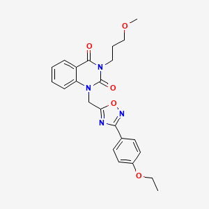 molecular formula C23H24N4O5 B2417827 1-((3-(4-乙氧基苯基)-1,2,4-恶二唑-5-基)甲基)-3-(3-甲氧基丙基)喹唑啉-2,4(1H,3H)-二酮 CAS No. 1105239-35-7