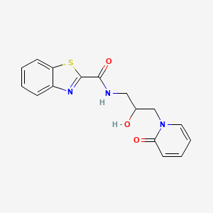 N-(2-hydroxy-3-(2-oxopyridin-1(2H)-yl)propyl)benzo[d]thiazole-2-carboxamide